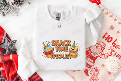 Snack Time Specialist SVG - Kawaii Juice &amp; Sandwich Cut File Product Image 3