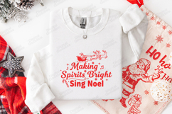 Making Spirits Bright Sing Noel Christmas SVG PNG JPG Product Image 2