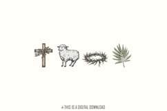 Easter PNG Digital Download, Christian Religious Bible Product Image 1