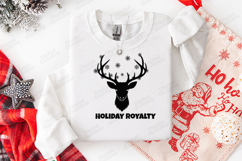 Holiday Royalty Deer Antler PNG, Reindeer Christmas SVG Product Image 3
