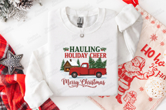 Hauling Holiday Cheer Christmas Truck Shirt Product Image 1