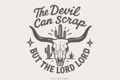 The Devil Can Scrap But The Lord Lord PNG, Western PNG Product Image 1