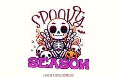 Spooky Season Png, Retro Halloween Png, Halloween Png Product Image 1
