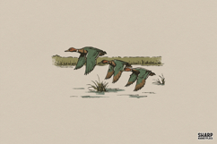 Flying Ducks Summer PNG, Trendy PNG, Shirt PNG, Vintage Product Image 1