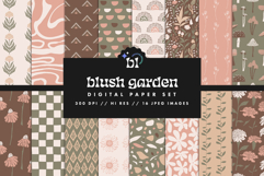 16 Blush Garden Seamless Patterns Product Image 1
