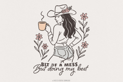 Bit Of a Mess But Doing My Best, Anxiety PNG, Funny PNG Product Image 1