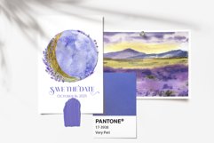 Watercolor Lavender Set, Wedding Frame Product Image 2