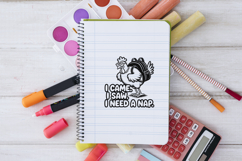 I Came I Saw I Need A Nap Chicken SVG PNG Product Image 3