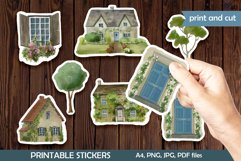 House stickers, Printable Digital Stickers Product Image 1