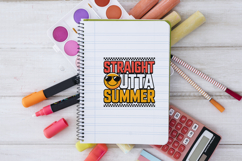 Straight Outta Summer SVG PNG Product Image 3