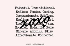 xoxo words png, Romantic Valentines Day png, Love Product Image 1
