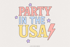 Retro 4th of July PNG, Independence Day PNG, Patriotic Product Image 1