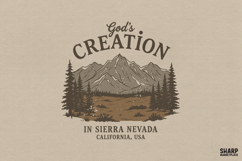 God's Creation In Sierra Nevada California, USA Mountain Product Image 1