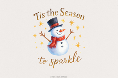 Tis The Season To Sparkle PNG, Christmas Shirt Digital Product Image 1