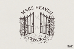 Make Heaven Crowded PNG, Christian Shirt Design, Religious Product Image 1