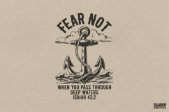 Fear Not When You Pass Through Deep Waters Isaiah 43:2 Product Image 1