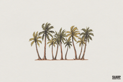 Tropical Palm Tree PNG, Beach Summer Shirt, Retro Vacation Product Image 1