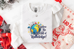 Explore the World of Knowledge SVG - Globe School Cut File Product Image 3