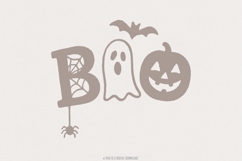 Boo Ghost Pumpkin Cute Halloween Shirt PNG, Retro Fall Product Image 1