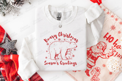 Beary Christmas Season’s Greetings T-Shirt Design Product Image 2