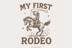 My First Rodeo PNG, Western Cowboy Shirt, Digital Download, Product Image 1