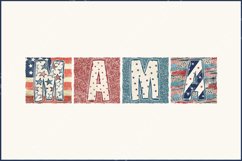 Retro Boho Mama PNG, 4th of July Sublimation, American Mama Product Image 1