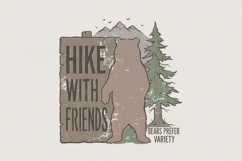 Hike With Friends PNG, Bears Prefer Variety, Nature Product Image 1