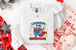 Learning Is My Superpower SVG - Superhero Book Cut File Product Image 3