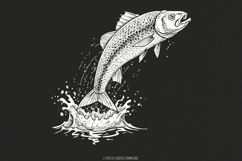 Bass Fishing PNG, Big Mouth Bass Digital Art, Fishing Product Image 1