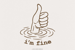 I&#039;m Fine PNG, I&#039;m Fine png, Funny png, I am Fine Digital Product Image 1