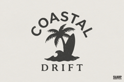 Coastal Drift PNG, Surfing Palm Tree Shirt, Beach Ocean Product Image 1