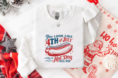 You Look Like 4th of July SVG - Patriotic Hot Dog Cut File Product Image 3