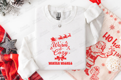 Warm &amp; Cozy Winter Wishes Christmas SVG PNG JPG Product Image 2