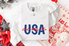 God Bless the USA SVG - Patriotic Independence Day Cut File Product Image 3