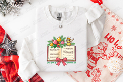 Once Upon A Christmas Eve SVG | Holiday Book Angel Art Product Image 2