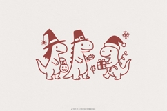Dinosaur Holidays PNG, Cute Christmas Halloween Product Image 1