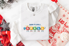 Born To Spell SVG - Cute Alphabet Letter Blocks Cut File Product Image 2