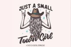 Just a Small Town Girl PNG, Small Girl png, Country Girl Product Image 1