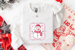Cozy Snowman Icon SVG | Cute Winter Sublimation Art Product Image 3