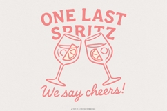 One Last Spritz PNG, We Say Cheers! Digital Art, Cocktail Product Image 1