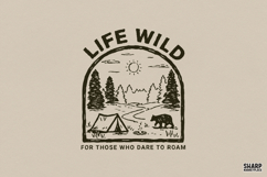 Life Wild, For Those Who Dare To Roam, Summer PNG, Trendy Product Image 1