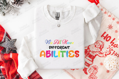 Different Abilities SVG -Autism Awareness Inclusion Cut File Product Image 3