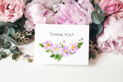 Watercolor anemones bouquets Clipart PNG / Sublimation Product Image 2