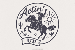 Actin&#039; Up PNG, Cowgirl Horse Western Shirt, Wild West Rodeo Product Image 1