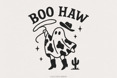Boo Haw PNG, Cowboy Ghost png, Halloween png, Funny Product Image 1