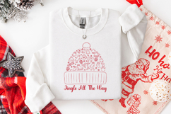Jingle All The Way Winter Beanie Christmas SVG Illustration Product Image 3