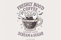 Freshly Boo’d Coffee PNG Digital Download, Served With Product Image 1