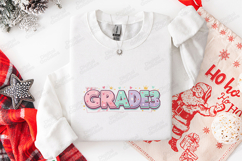 Grade 3 SVG - Kawaii Floral Pastel Teacher Cut File Product Image 3