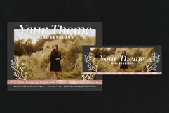 Black and Rose Floral Photography Mini Session & FB Cover PS Product Image 1