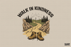 Walk In Kindness Christian PNG, Shirt PNG, Bible Verse PNG Product Image 1